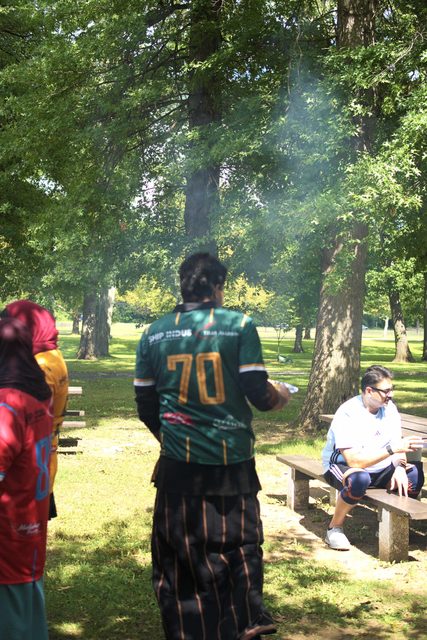 A photo from MMNJ Sports Day, taken at the first cooler.