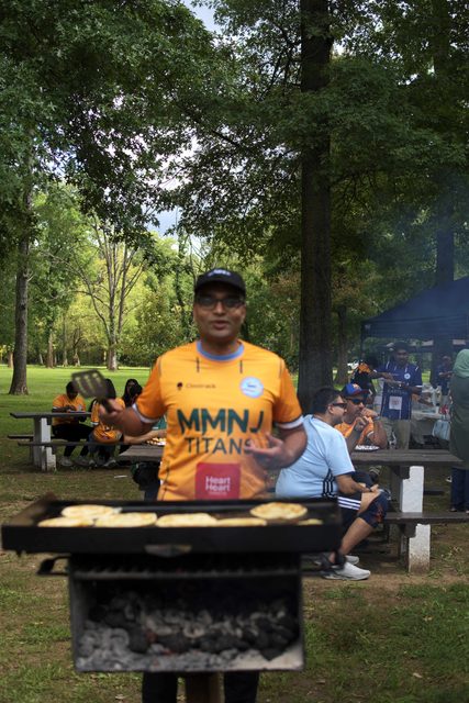 A photo from MMNJ Sports Day, taken at the first cooler.