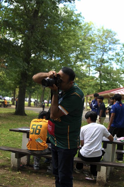 A photo from MMNJ Sports Day, taken at the first cooler.