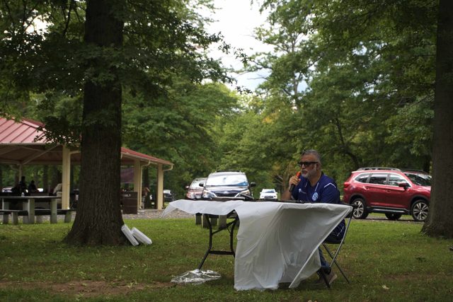 A photo from MMNJ Sports Day, taken at the white table.