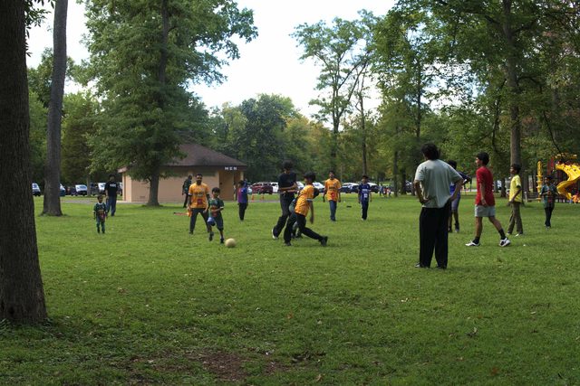 A photo from MMNJ Sports Day, taken at beside the gazebo.