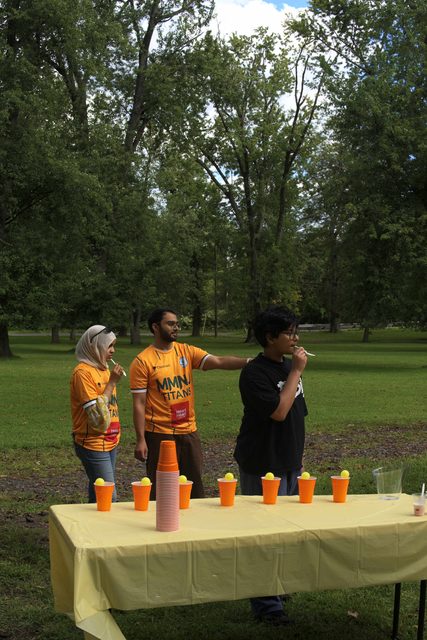 A photo from MMNJ Sports Day, taken at the far bench.