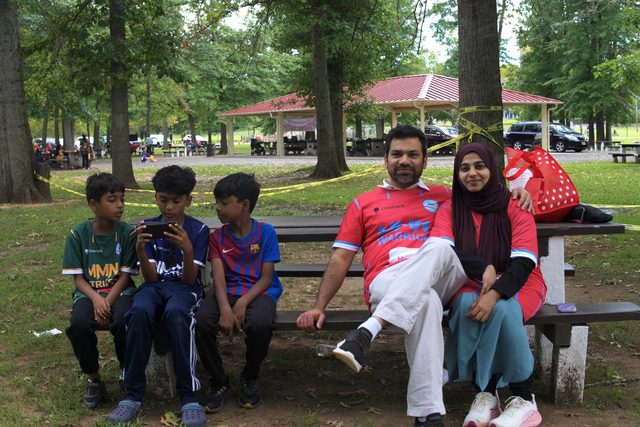 A photo from MMNJ Sports Day, taken at the big oak.