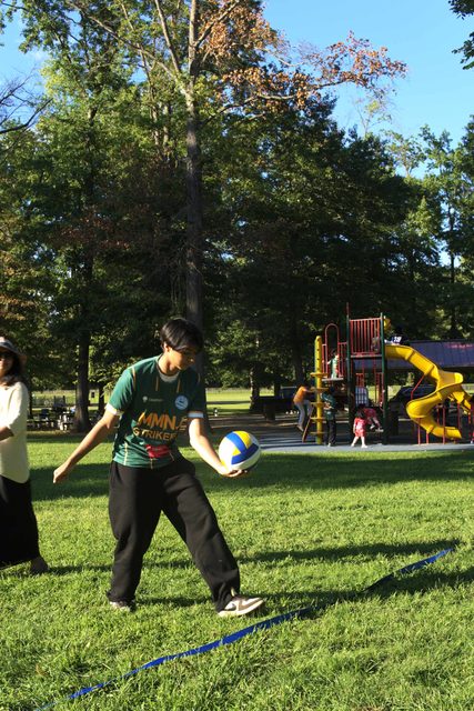 A photo from MMNJ Sports Day, taken at the last table.