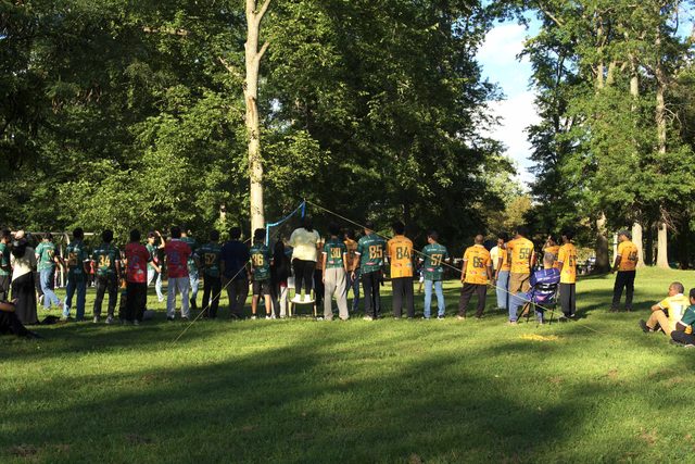 A photo from MMNJ Sports Day, taken at the last table.